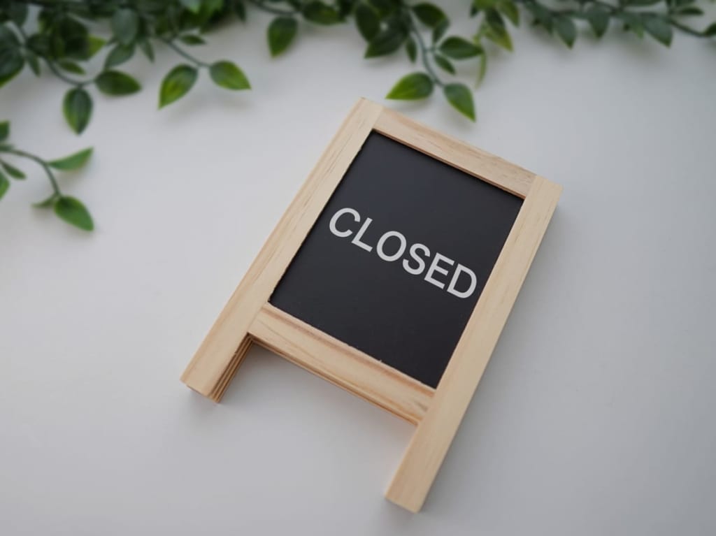 closed フリー画像